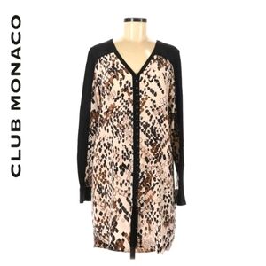 Club Monaco Printed Silk Mini Dress‎
